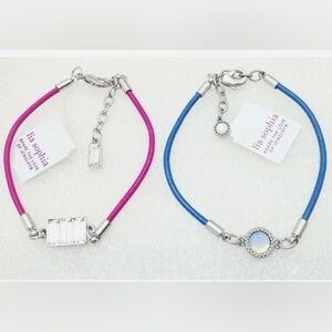 2 PC Set NWT Lia Sophia Bracelets 7" Parfait Strawberry & Berry Patch Blueberry